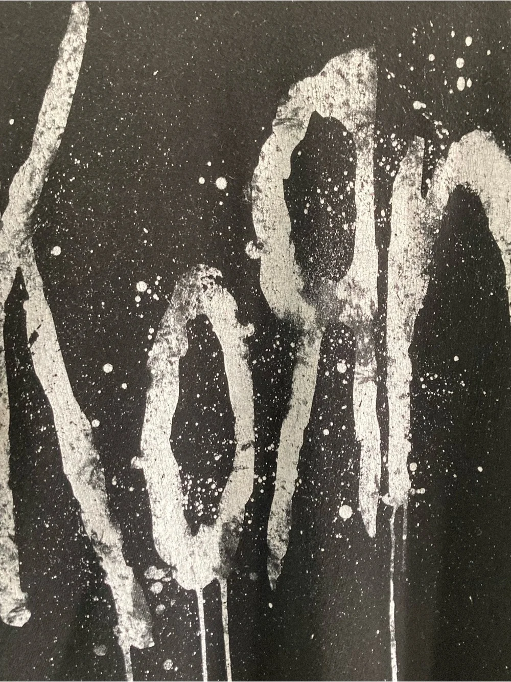 KORN Still a Freak Spray Paint White Black Graphic Band Tee Shirt - Picture 3 of 5